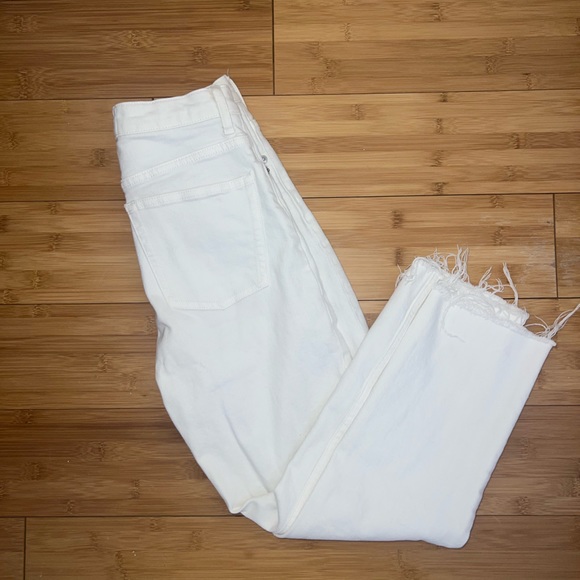 Everlane high rise straight jean with raw hem - Picture 5 of 7